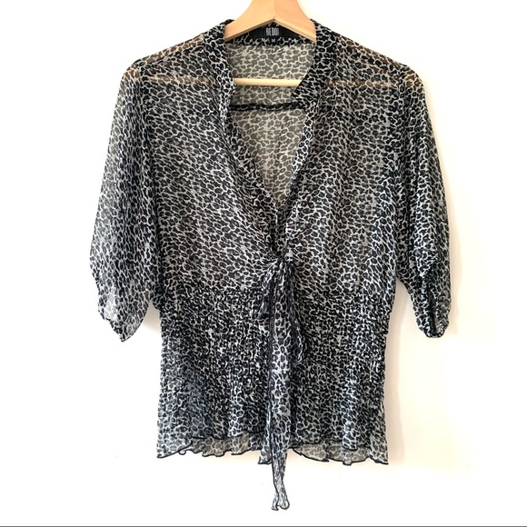 Leopard Print Blouse - Picture 1 of 9